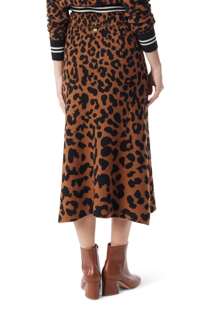 Leopard Jacquard Skirt, Alternate, color, NEUTRAL- ANIMAL JACQUARD