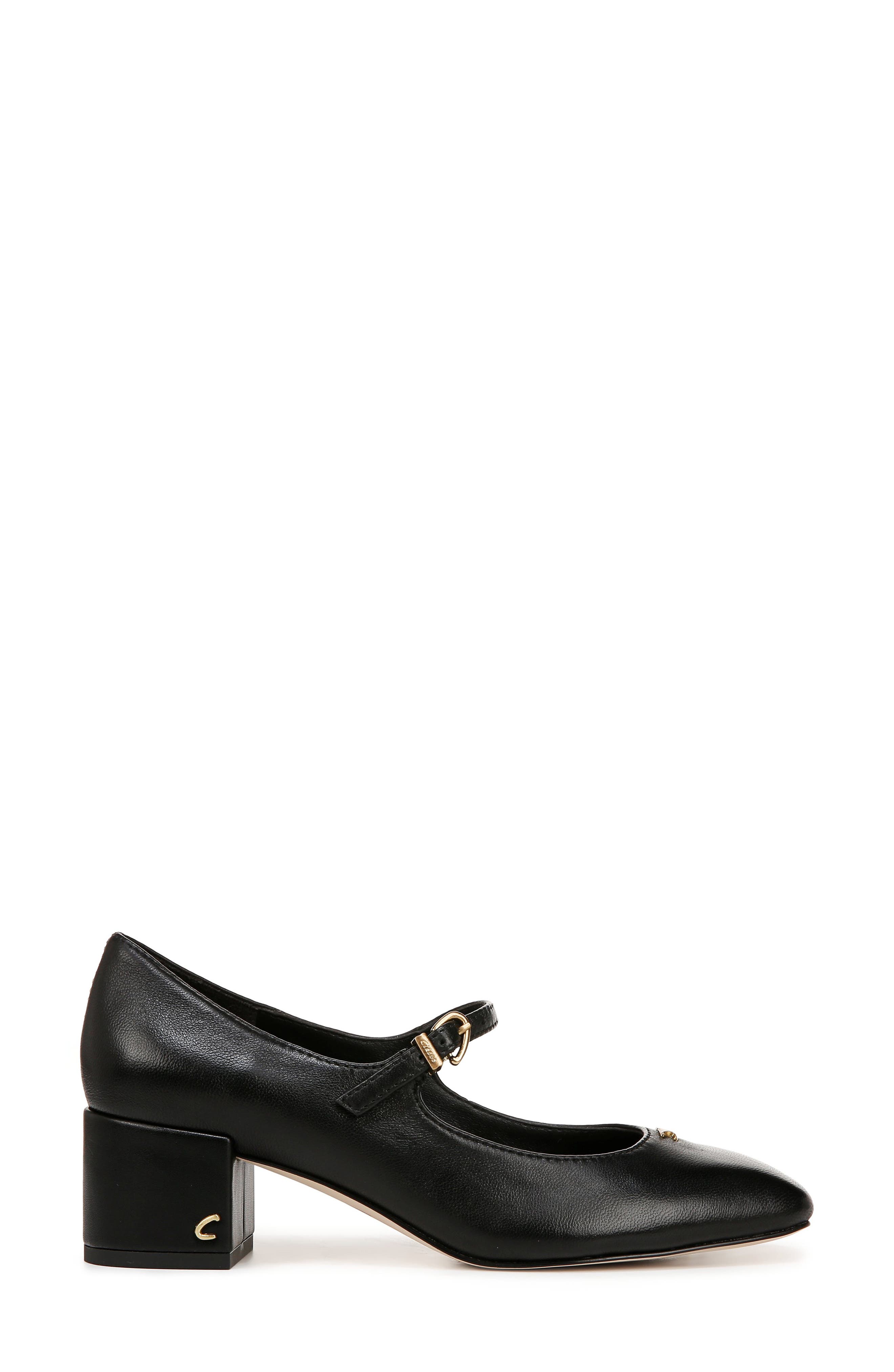 Eloisa Mary Jane Pump, Alternate, color, BLACK LEATHER