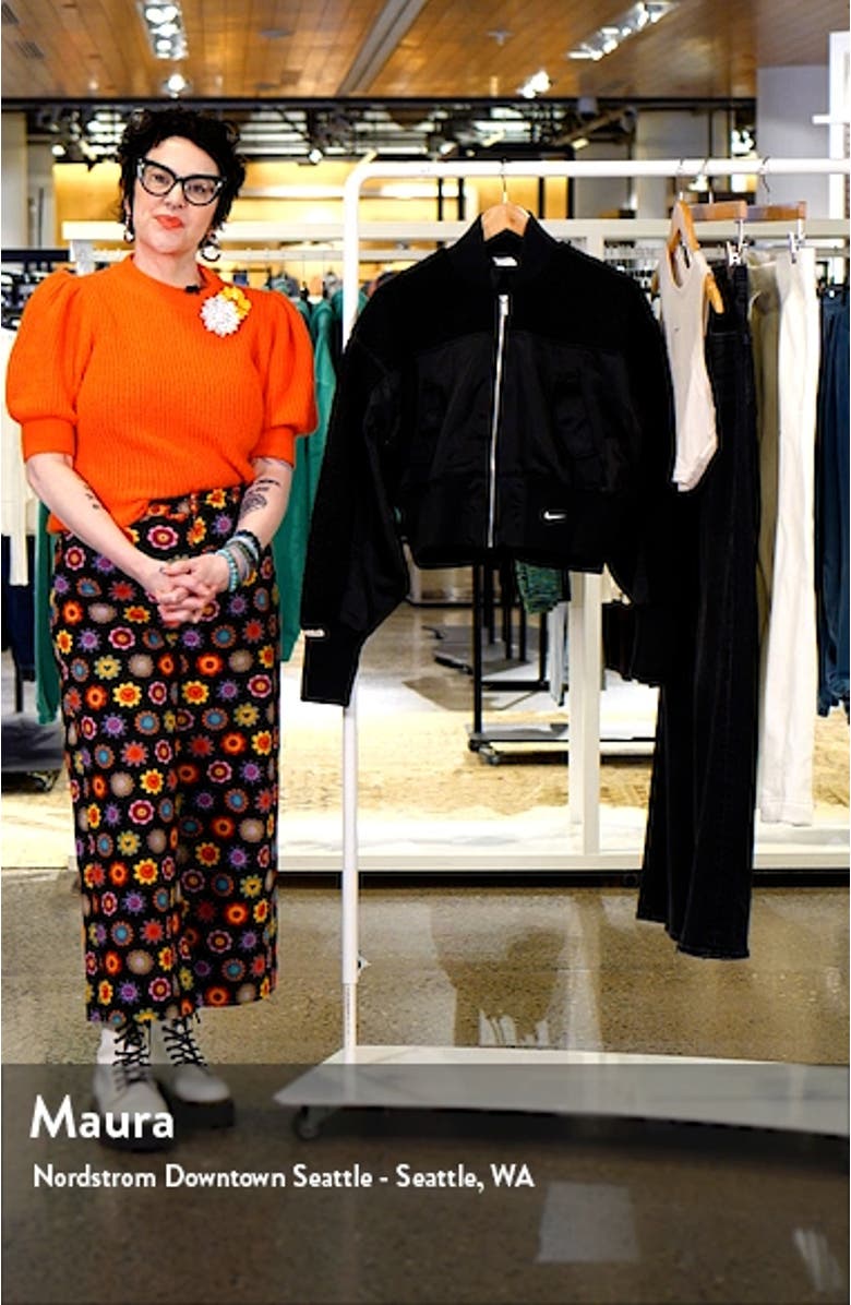 Sportswear Collection High Pile Fleece Bomber Jacket, sales video thumbnail