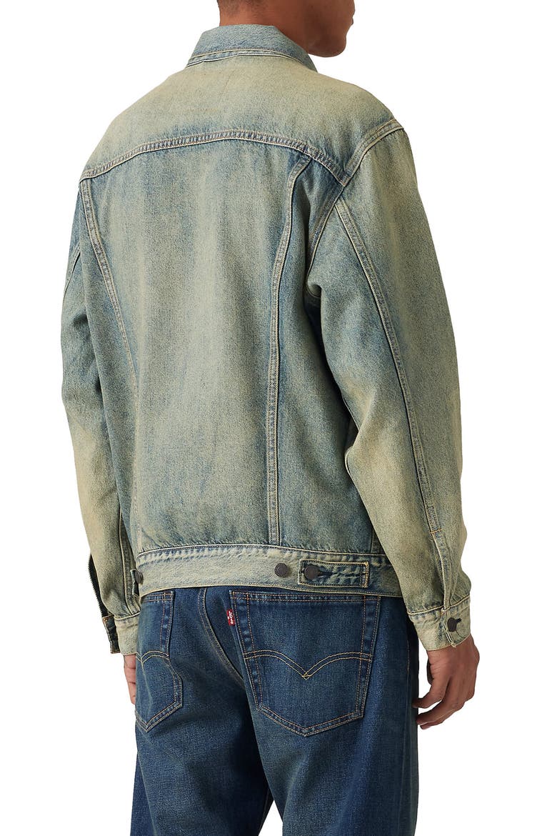 Relaxed Fit Denim Trucker Jacket, Alternate, color, PLAYING IN THE DIRT