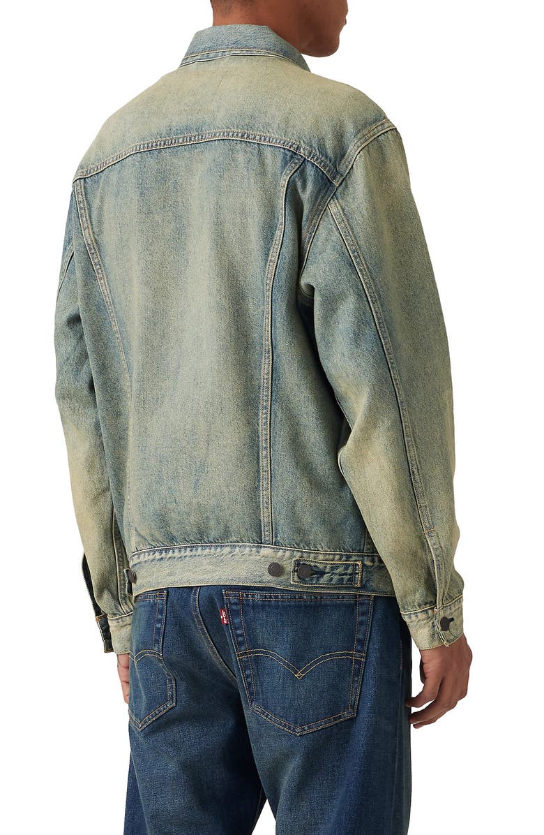 Levi's<sup>®</sup> Relaxed Fit Denim Trucker Jacket, Alternate, color,