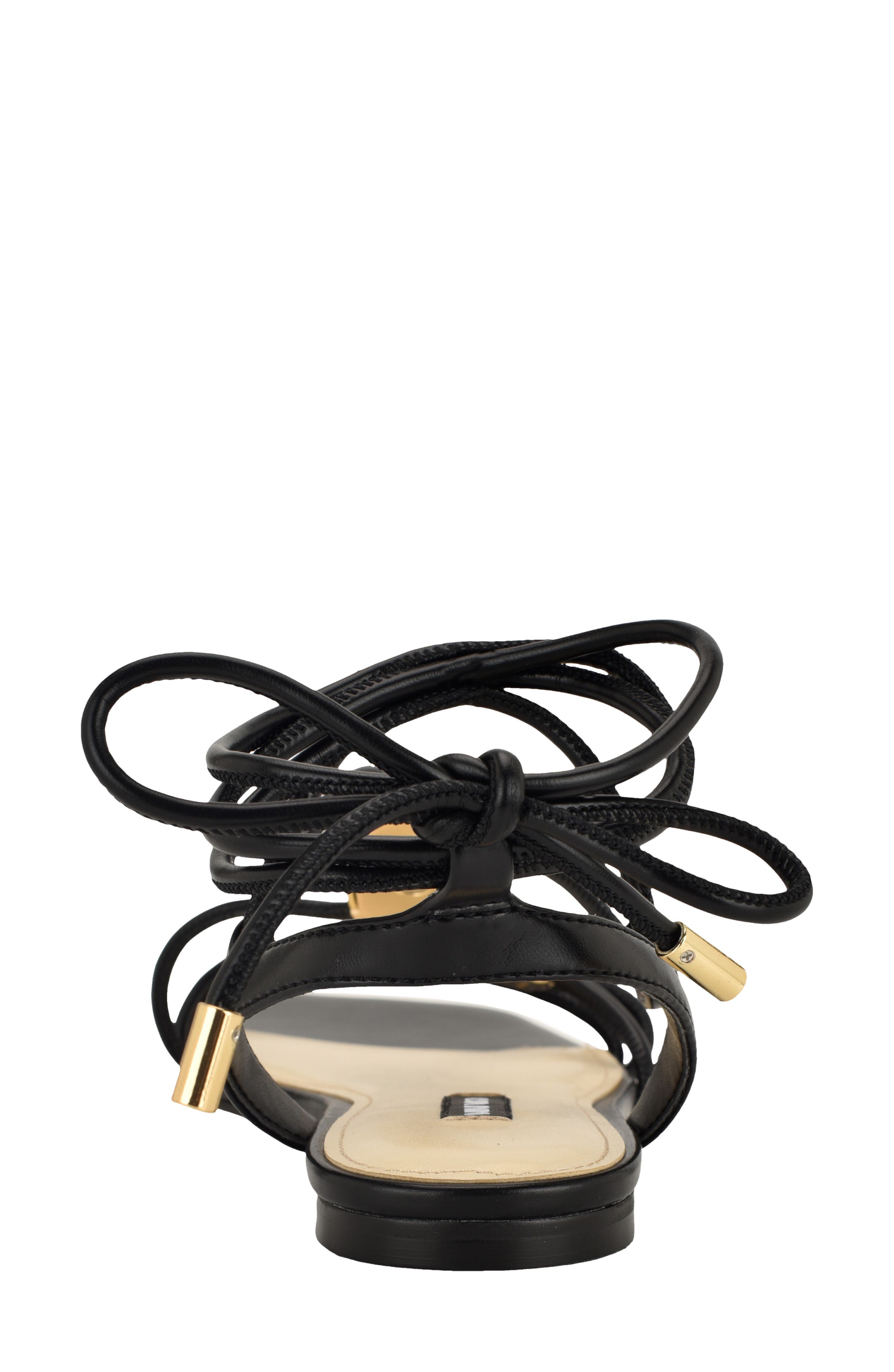 Nine West Niraa Ankle Wrap Sandal, Alternate, color, Black