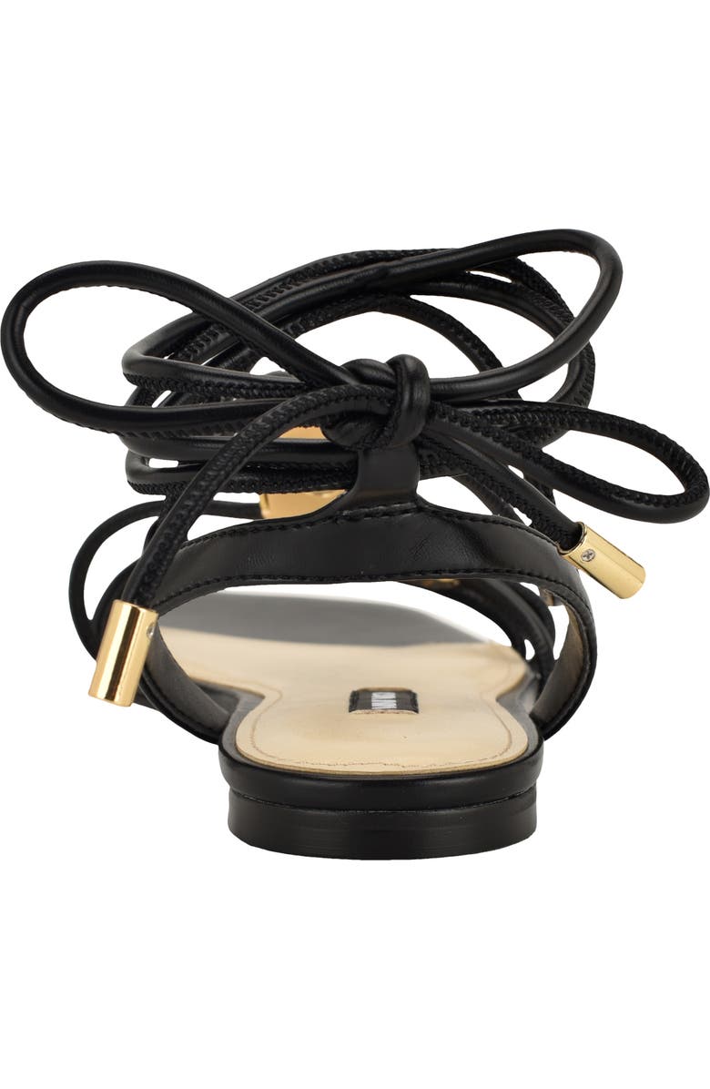 Nine West Niraa Ankle Wrap Sandal, Alternate, color, Black