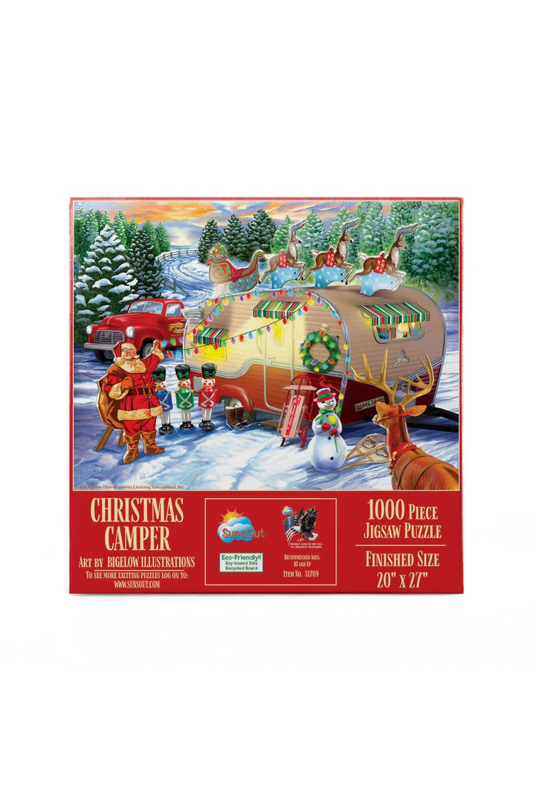 Christmas Campers 1000 piece Jigsaw Puzzle for Adults, Alternate, color, Multicolor