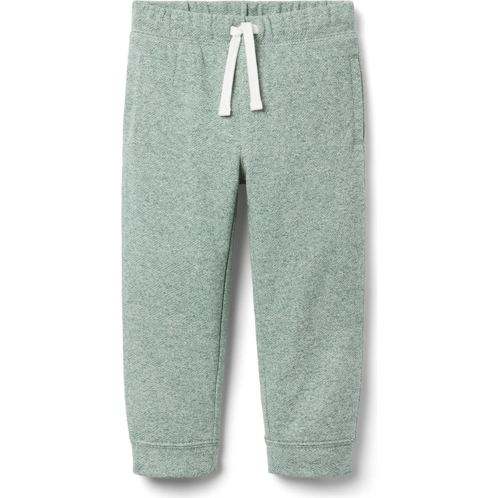 Janie And Jack The Herringbone Jogger In Green
