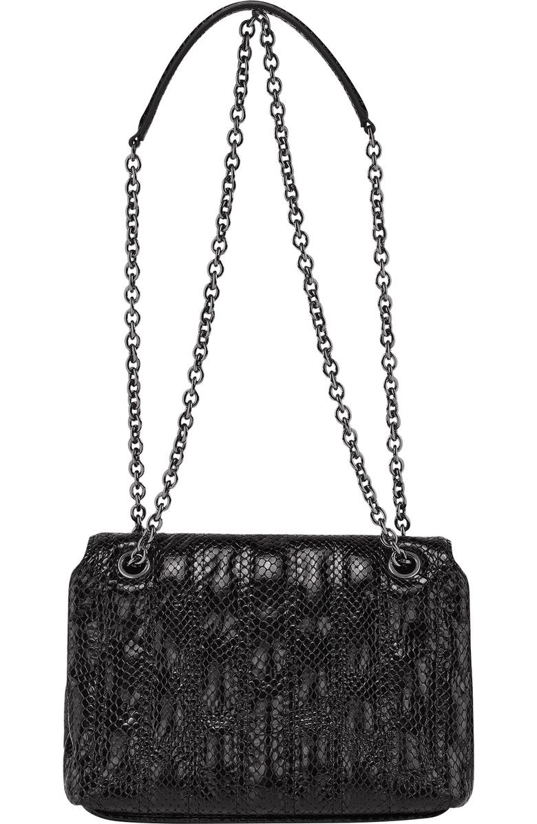 Longchamp Snakeskin Embossed Convertible Shoulder Bag, Alternate, color,