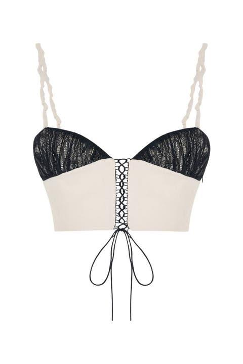 The Party Edit Lace Panel Contrast Bra