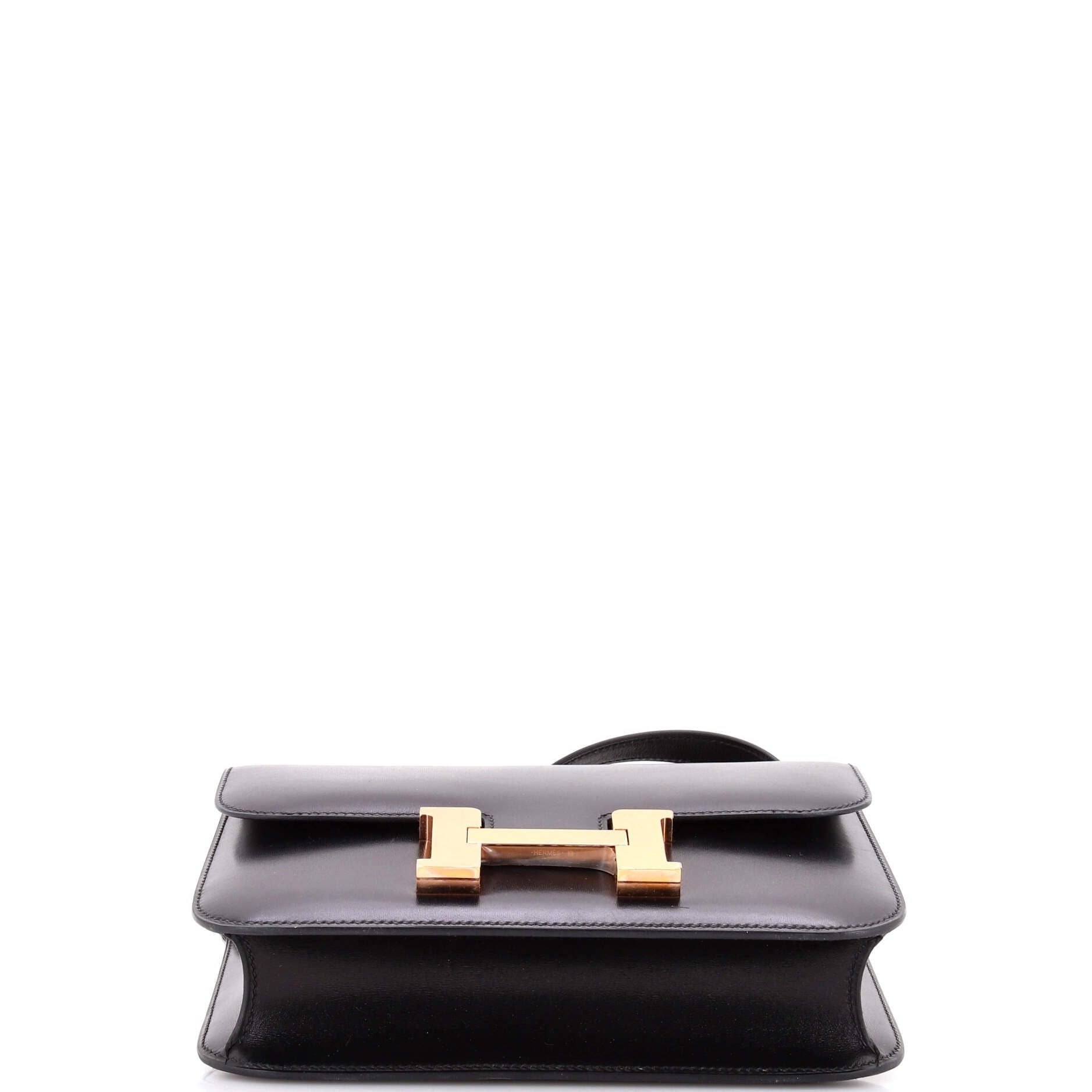 Pre-Owned Hermes Constance NM Bag Box Calf 24, Alternate, color, Noir