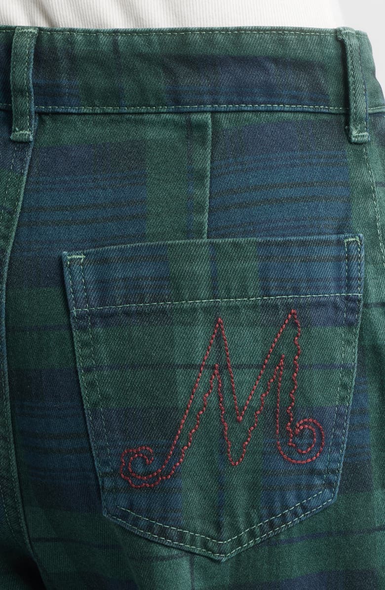 Damson Madder Sinclair Overdye Plaid Jeans, Alternate, color, Navy