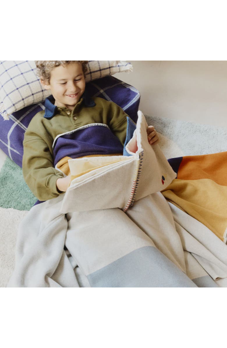 Lorena Canals Knitted Blanket Color Composition, Alternate, color, 