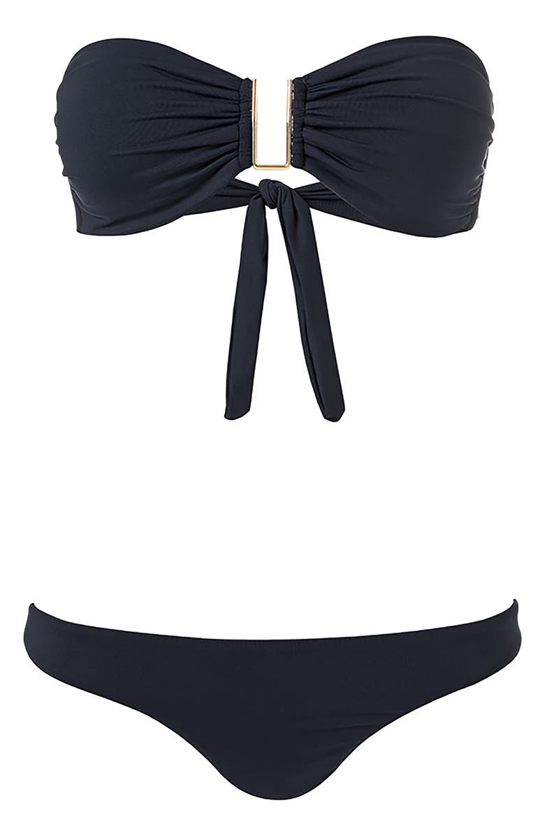 Melissa Odabash Barcelona Core U-Bar Strapless Bikini Top, Alternate, color, Black