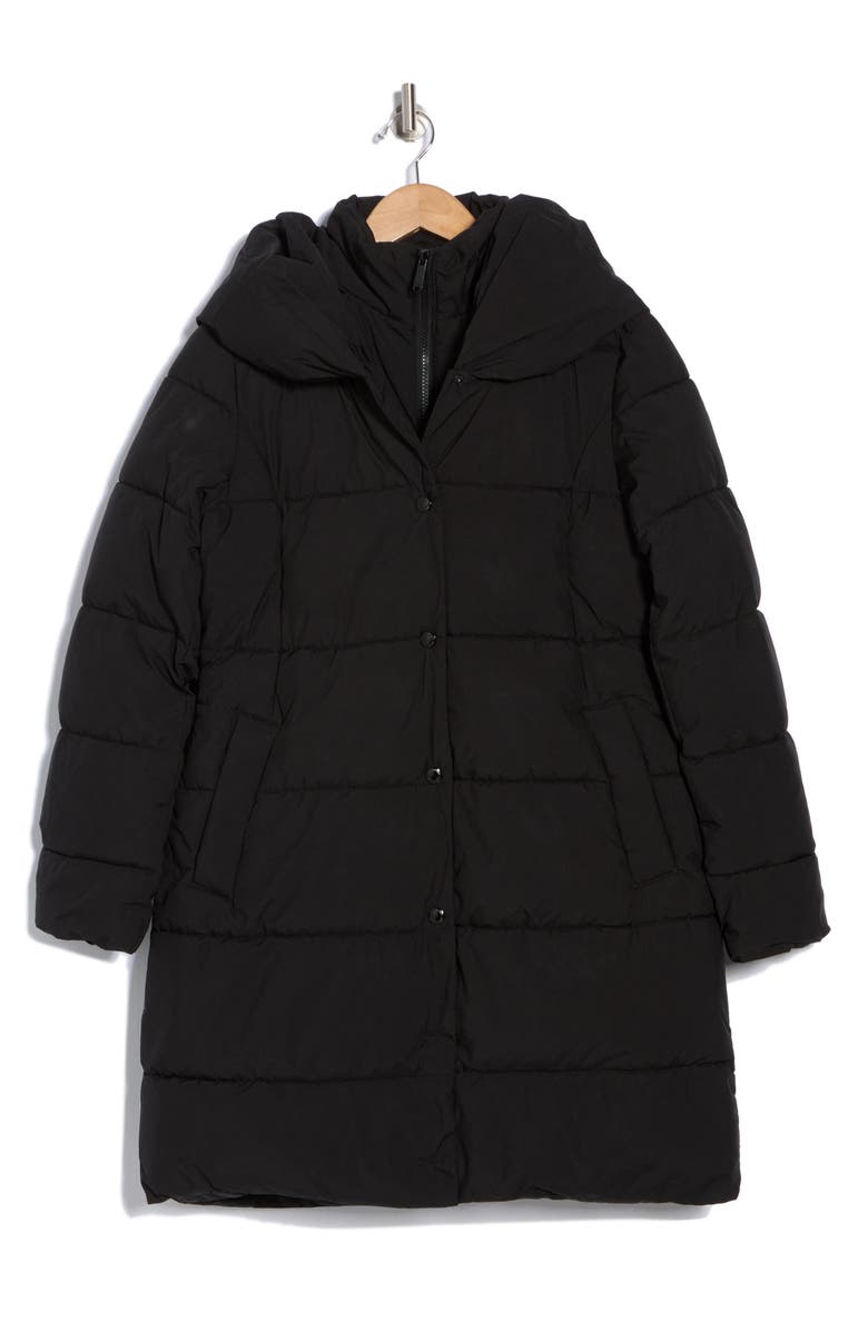 Sam Edelman Hooded Puffer Coat with Bib, Alternate, color, 