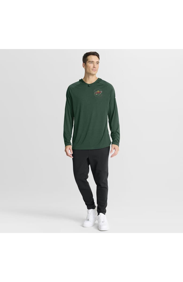FANATICS Men's Fanatics Green Minnesota Wild Authentic Pro Rink Raglan Hoodie, Alternate, color, Green