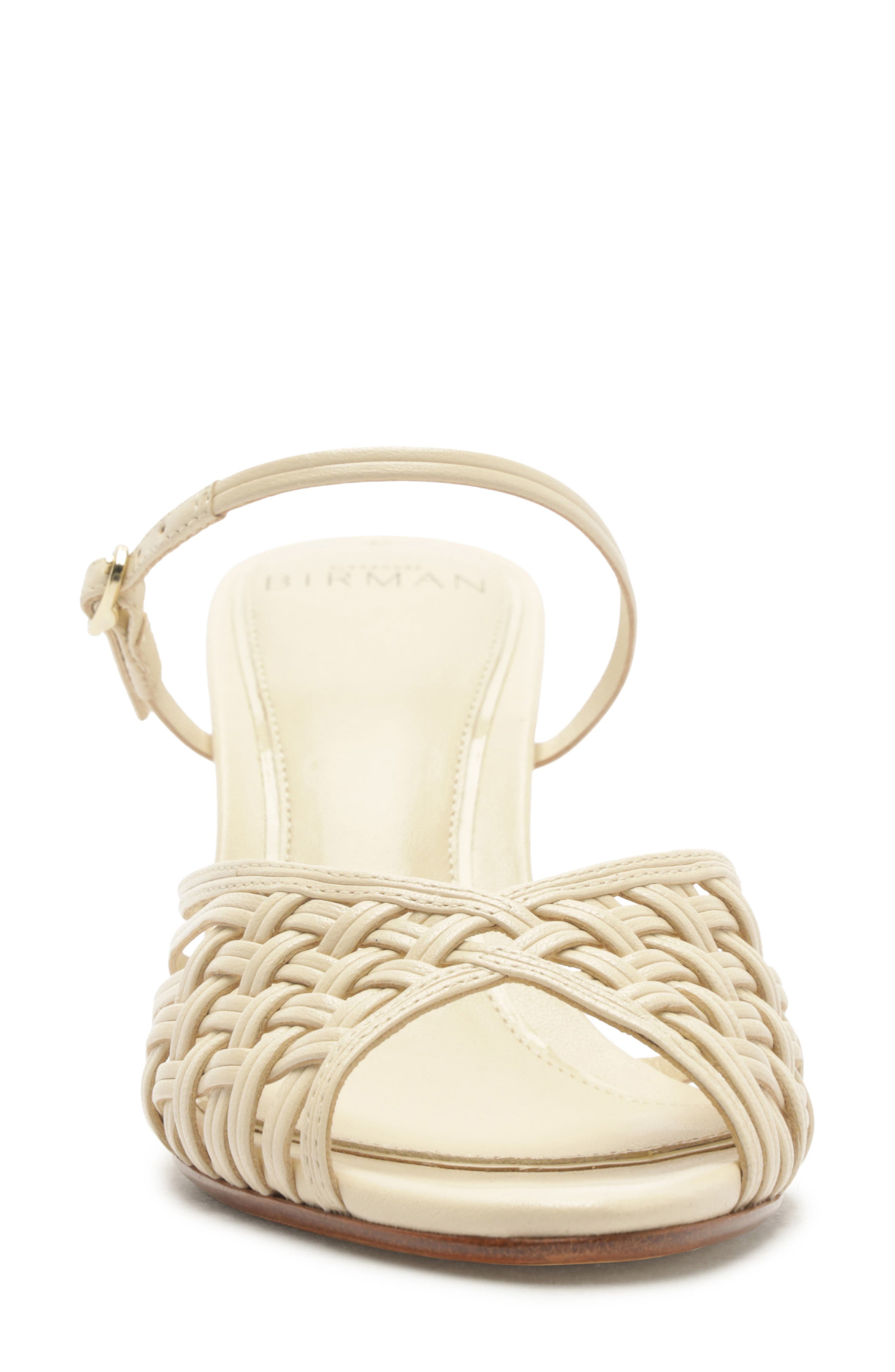 Lilian Woven Wedge Slide Sandal, Alternate, color, EGGSHELL