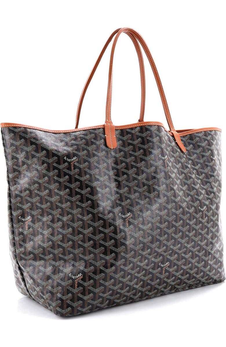Pre-Owned Goyard Saint Louis Tote Coated Canvas GM, Alternate, color, Brown