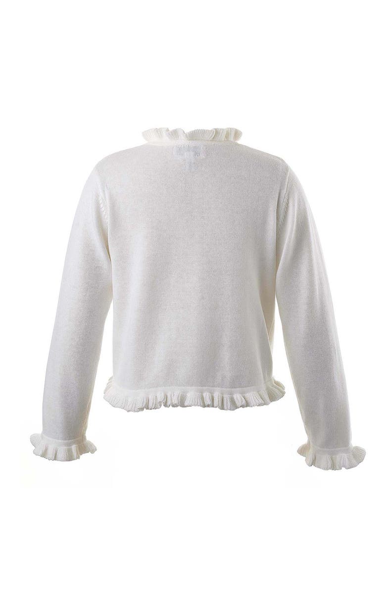 Rachel Riley Frill Cardigan, Alternate, color, White