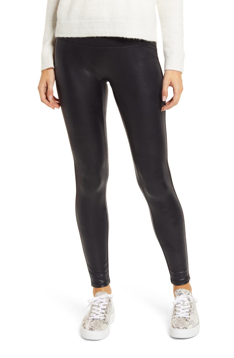 JAG Jeans Faux Leather Leggings, Main, color,