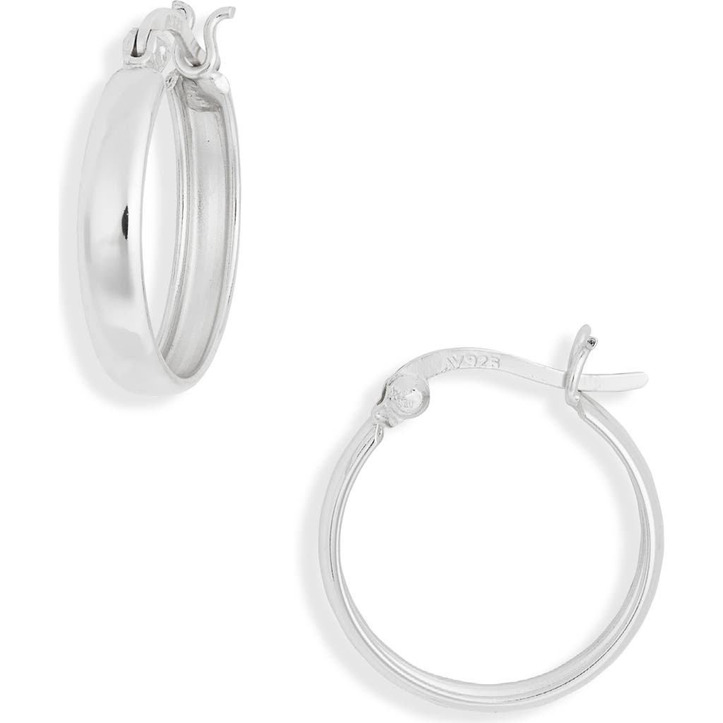 Argento Vivo Sterling Silver Wide Hoop Earrings