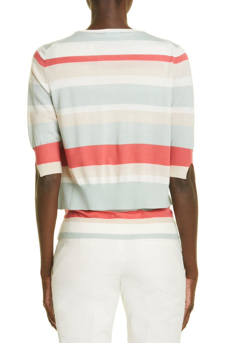 Stripe Wool Cardigan, Alternate, color, MINT-CREAM-PEACHY PINK