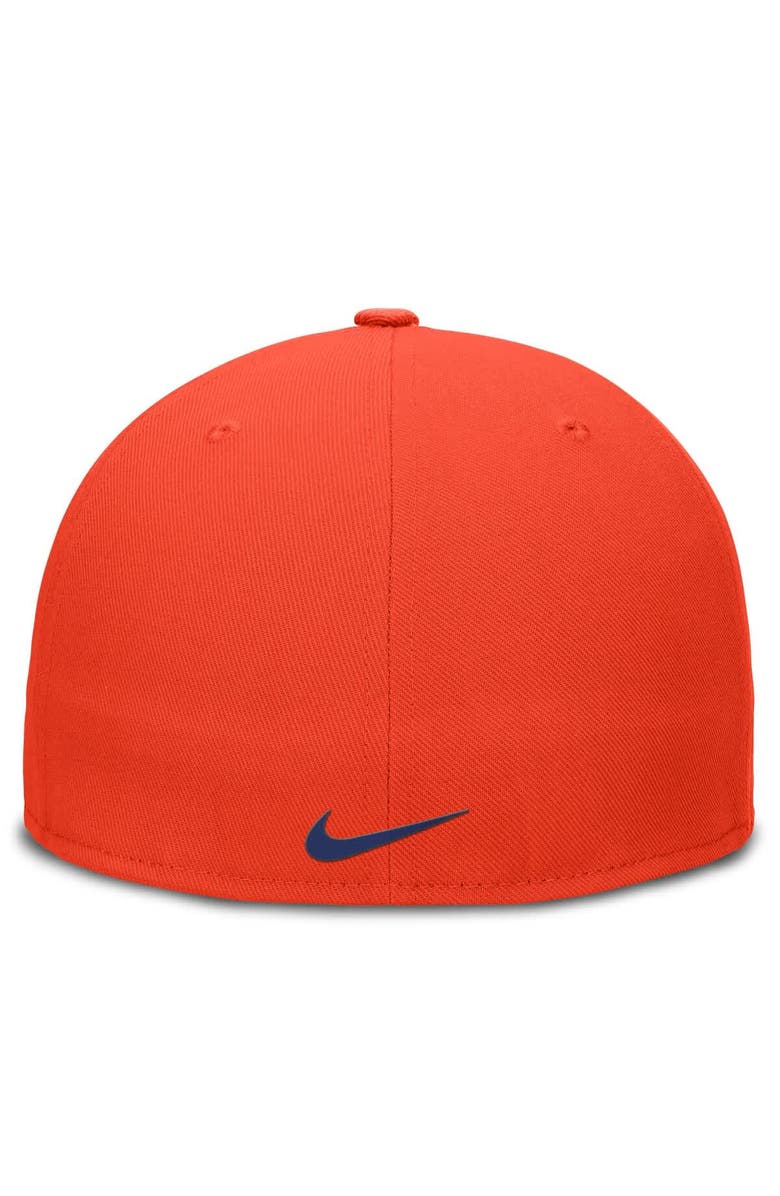 Nike Men's Nike Orange New York Mets Wordmark Dri-FIT Round Bill True Fitted Hat, Alternate, color, Orange