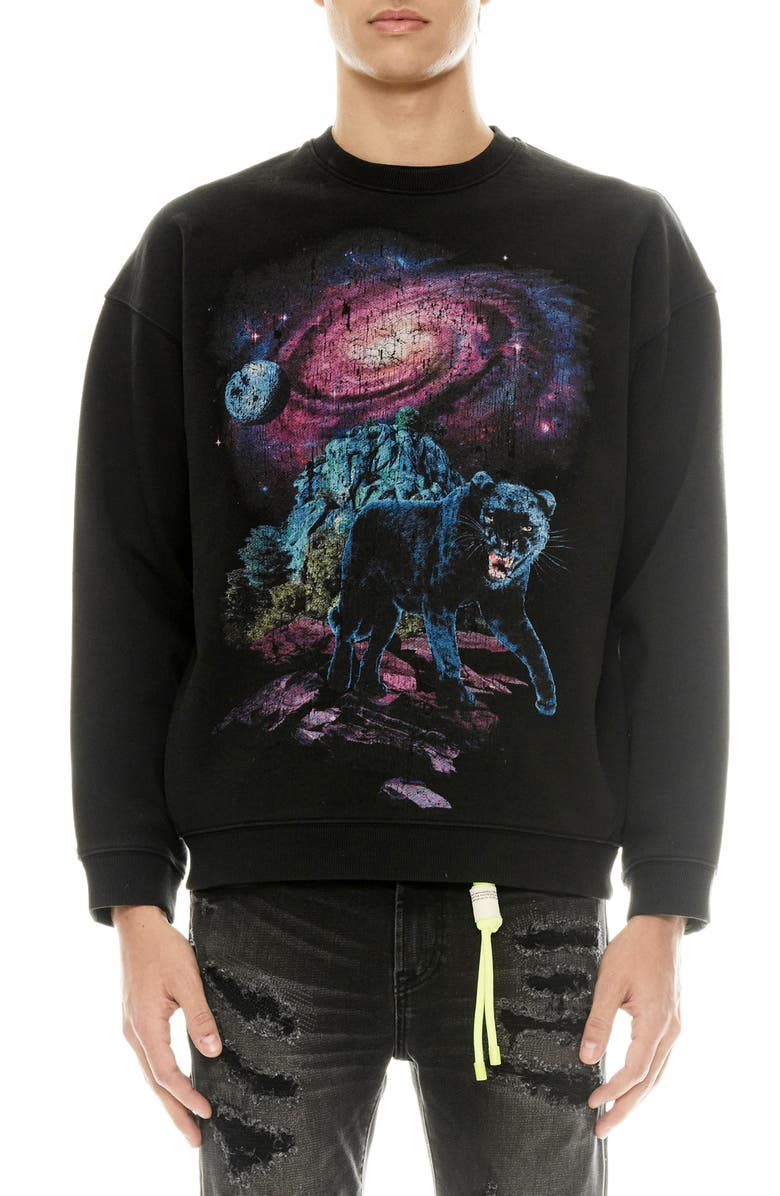Cult of Individuality Graphic Sweatshirt, Main, color, Pirate Black