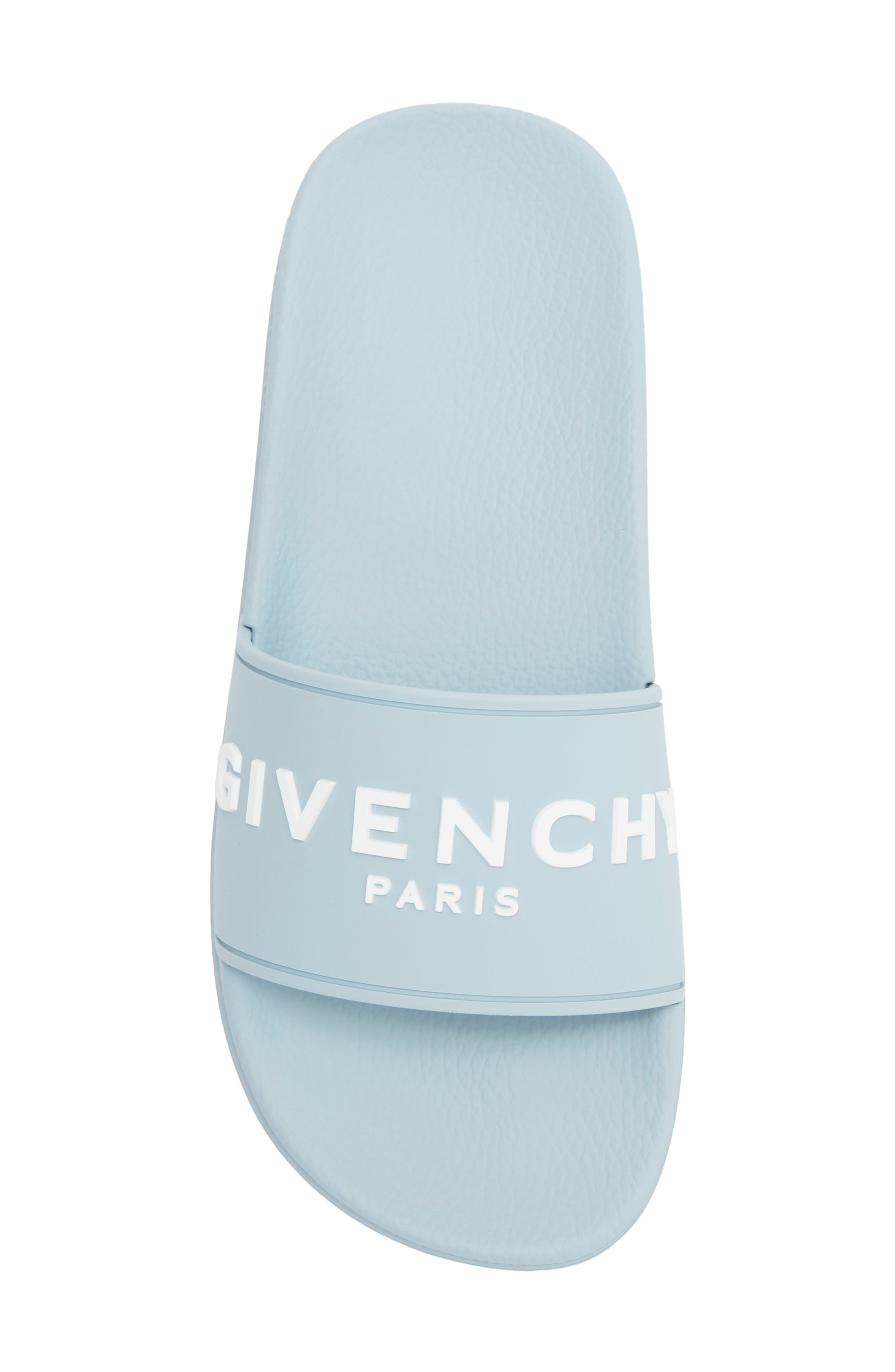 Givenchy Slide Sandal, Alternate, color, Sky Blue