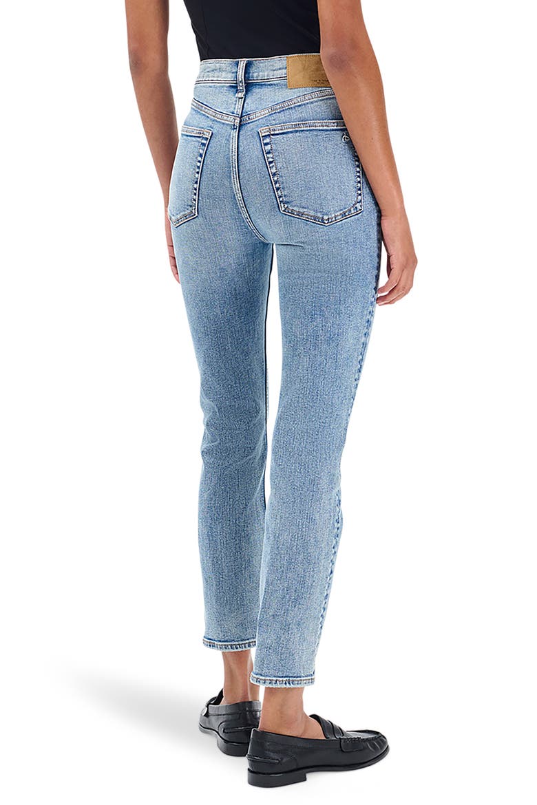 Flexi Wren High Waist Ankle Slim Straight Leg Jeans, Alternate, color, NYASA