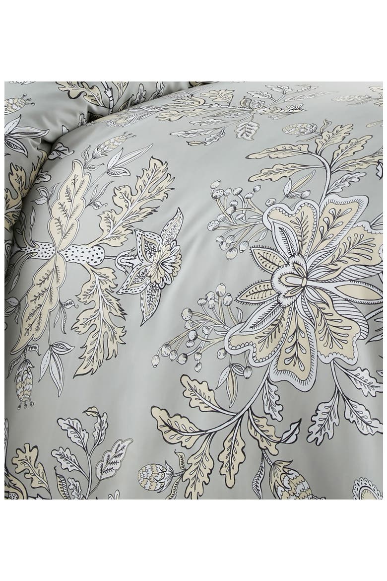 Luxury Premium Oversized Comforter Set, Alternate, color, VINTAGE GARDEN SANDY GREY
