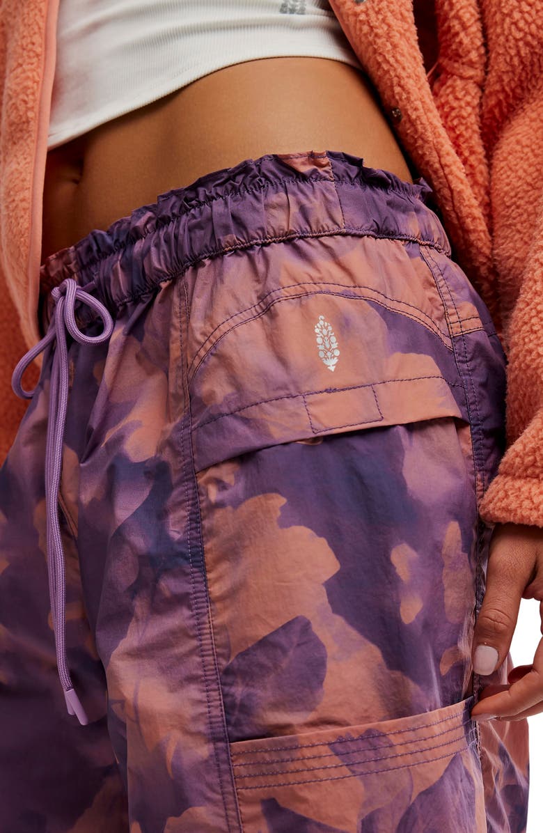 Free People In The Wild Pants, Alternate, color, Violet Cloud Wash