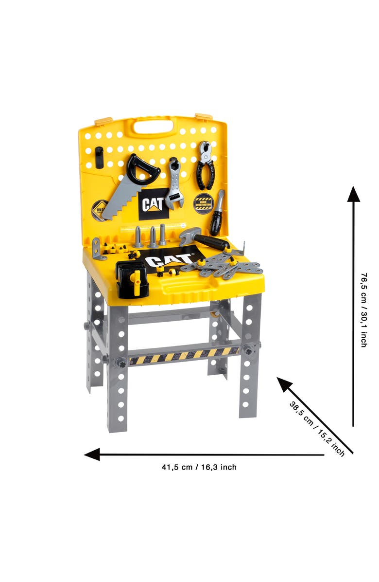 CAT Foldable Workbench Transportable Tool Shop, Kids Play Set 3+, Alternate, color, Multicolored