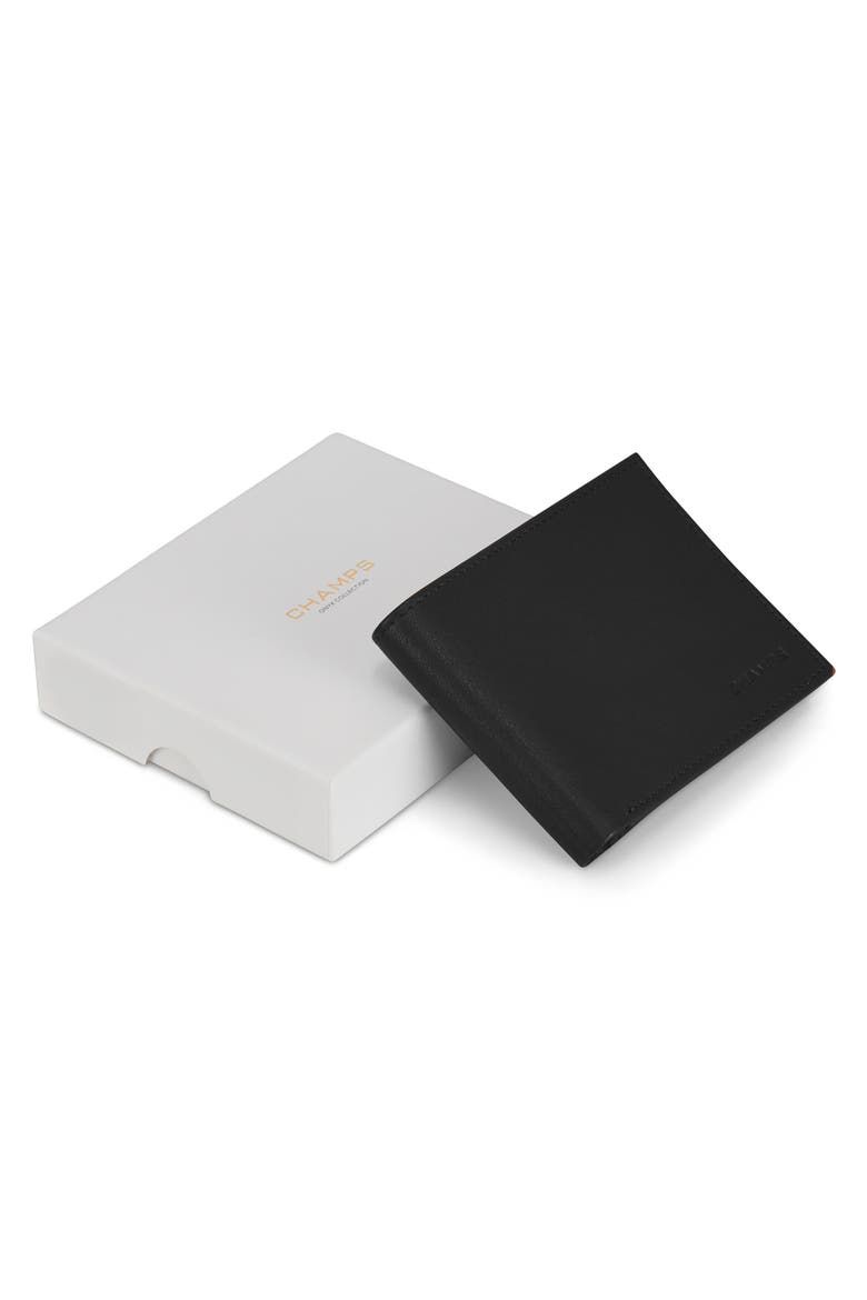 Onyx ID Flap Leather Bifold Wallet, Alternate, color, BLACK