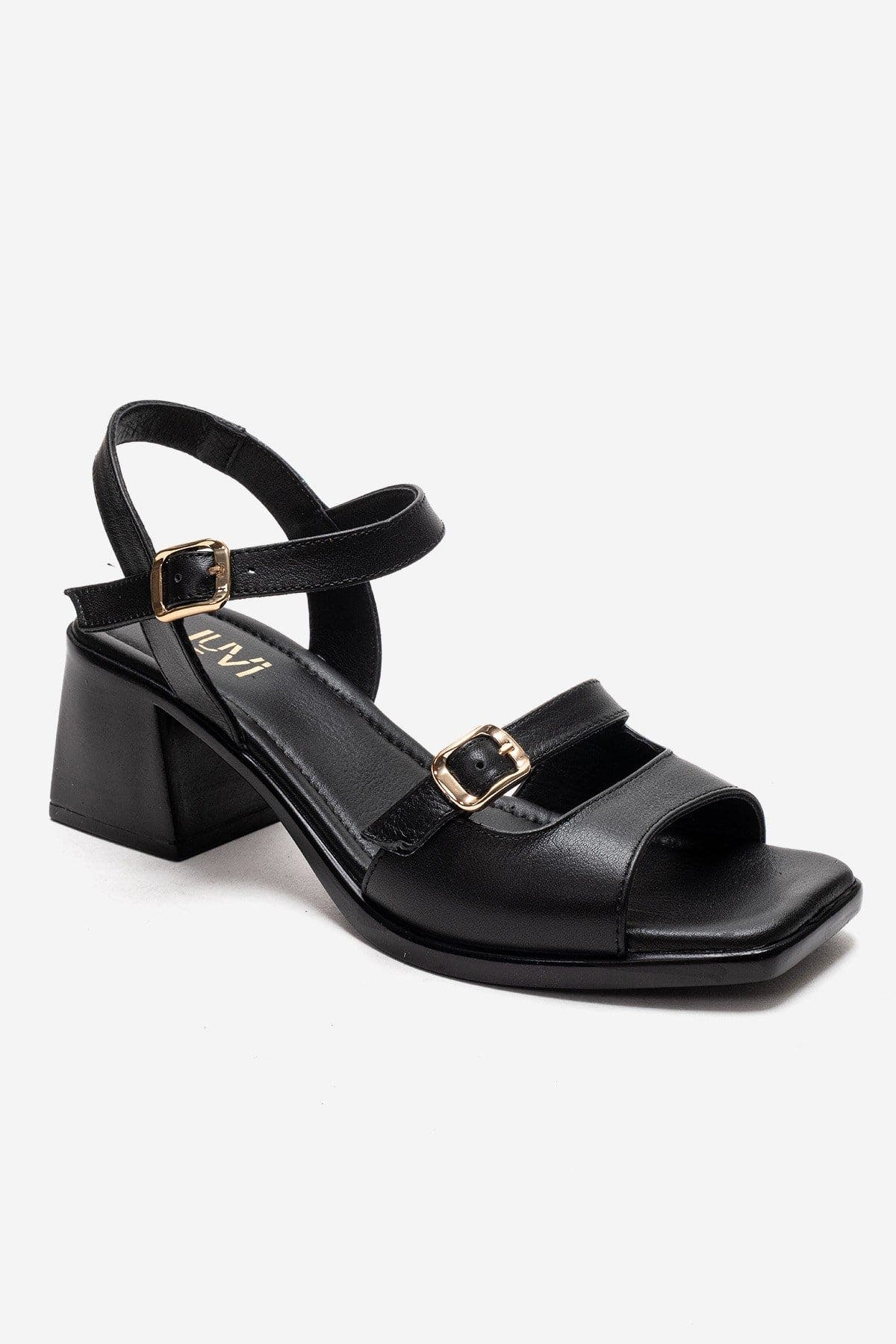 Forever & Always Shoes Yolen Leather Block Heel Sandal, Alternate, color, 