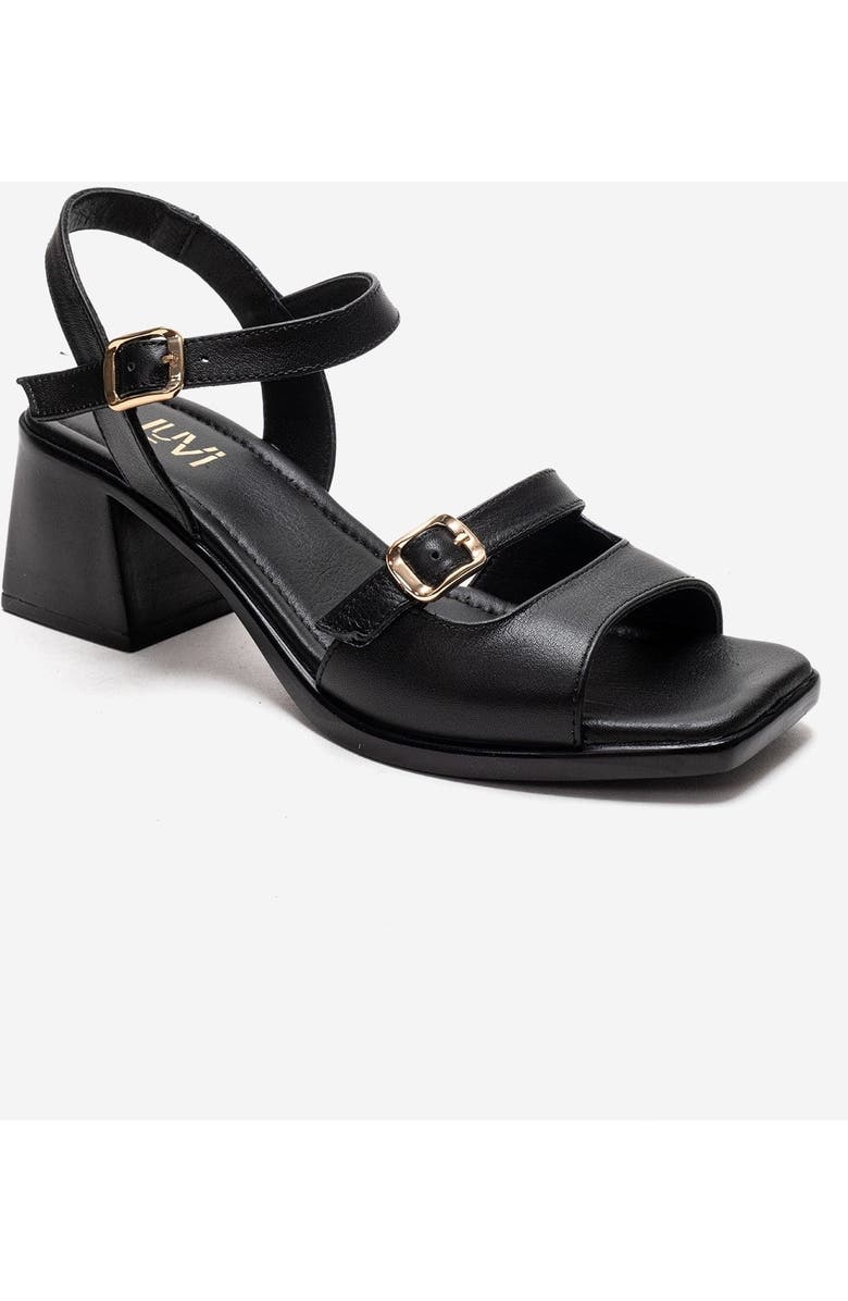 Forever & Always Shoes Yolen Leather Block Heel Sandal, Alternate, color,