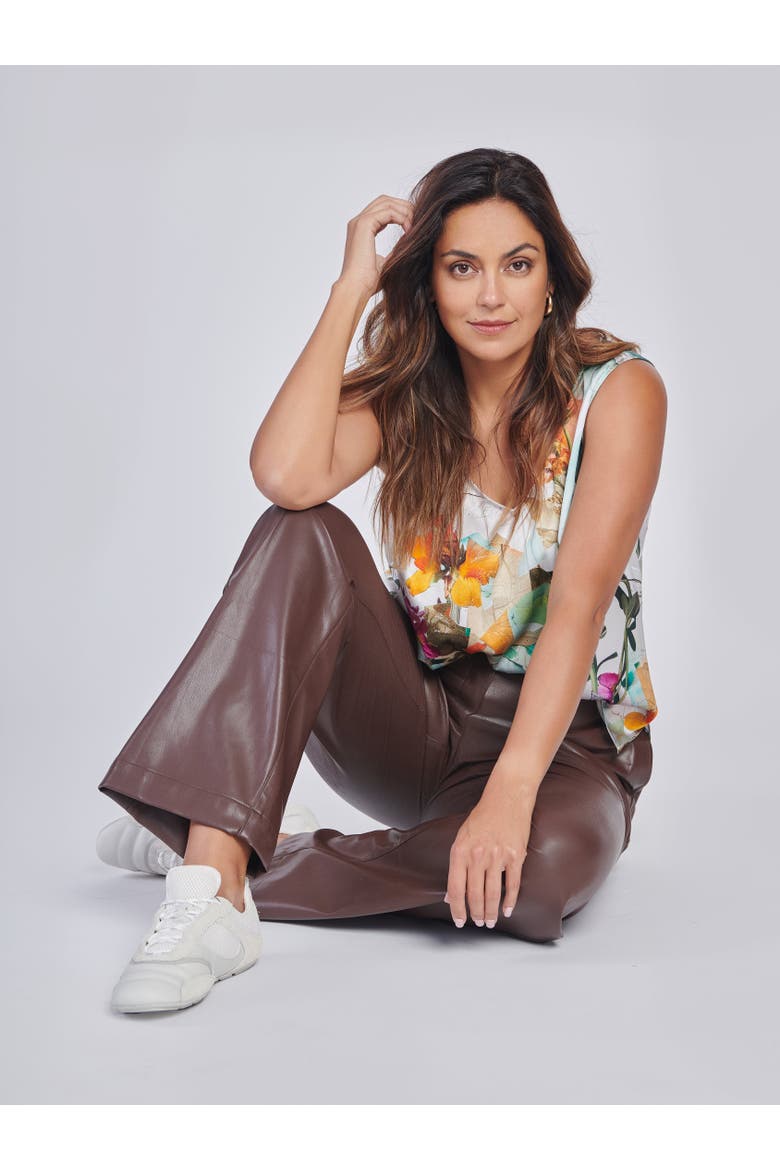 Aurora Silk Top, Alternate, color, Chocolate