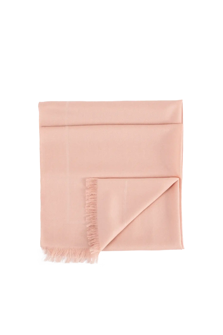 Wool Logo Scarf, Main, color, Light Pink