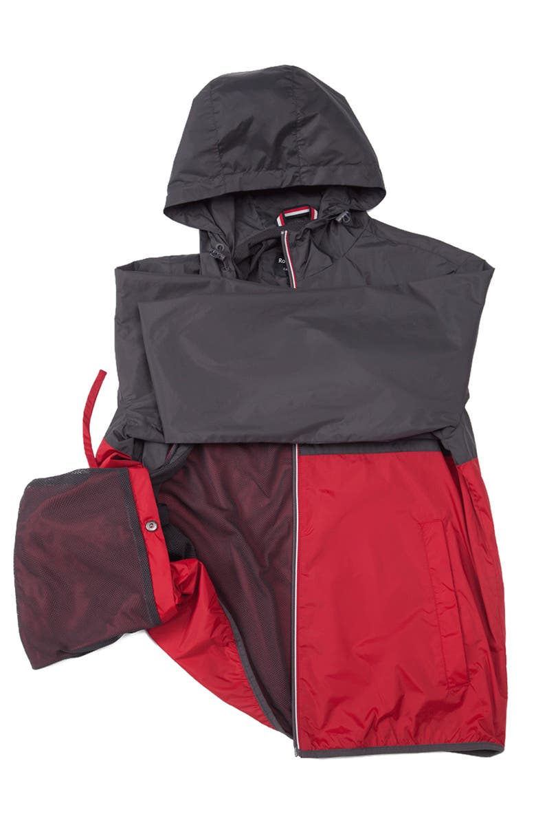 Rokka&Rolla Packable Mesh lined Windbreaker, Alternate, color, Gray Red