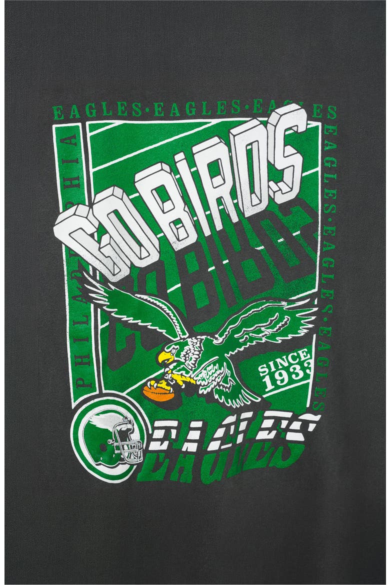 Philadelphia Eagles Go Birds Cotton Graphic T-Shirt, Alternate, color, TRUE BLACK