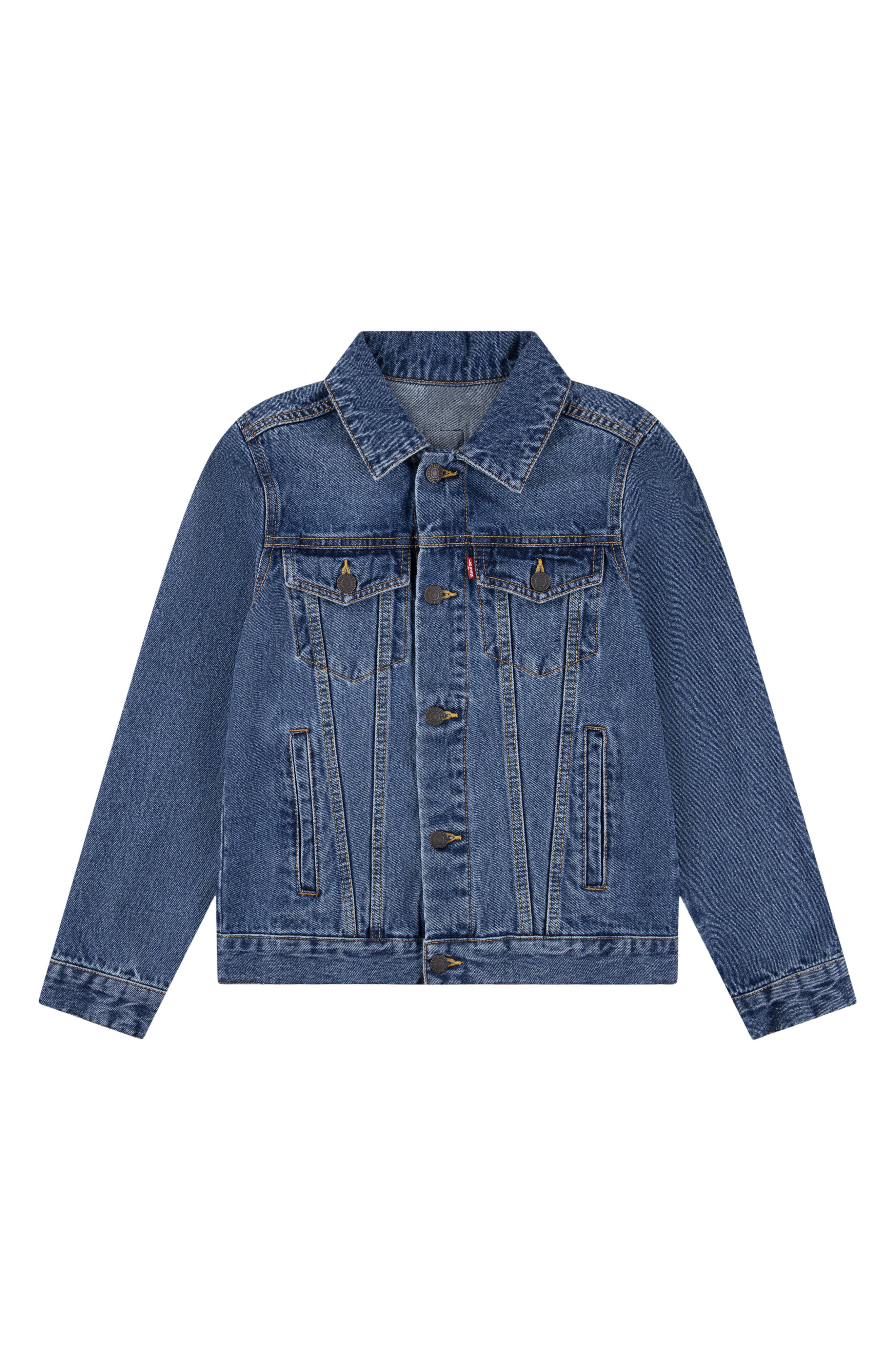 Levi's® Kid's American Flag Denim Trucker Jacket