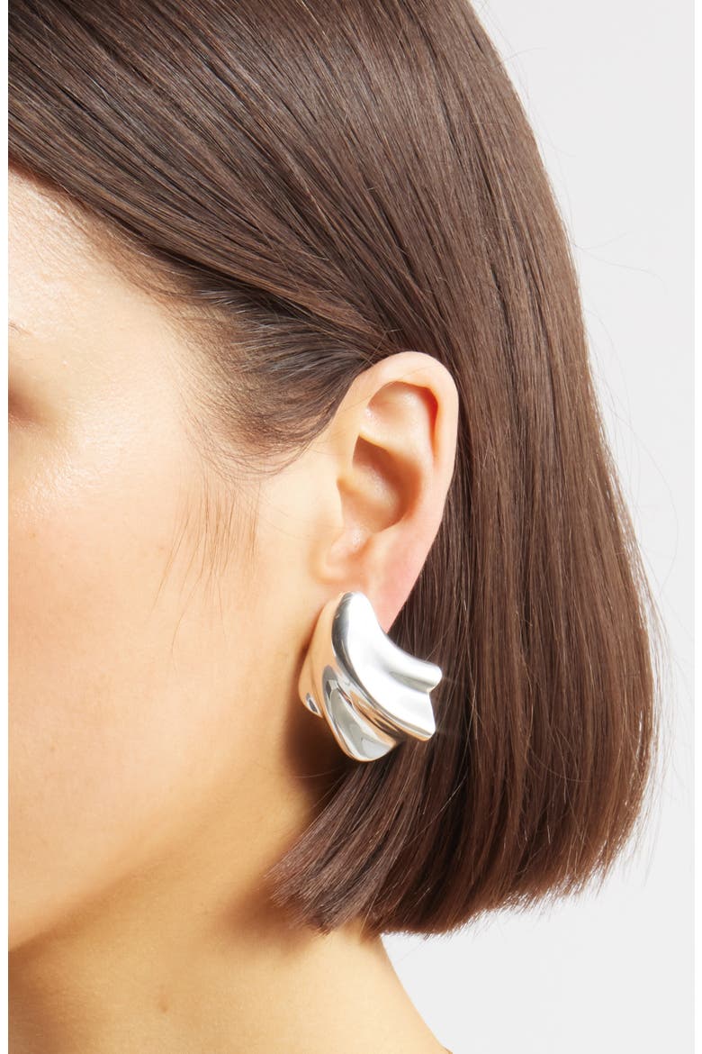 Lydia Earrings, Alternate, color, HIGH POLISH SILVER