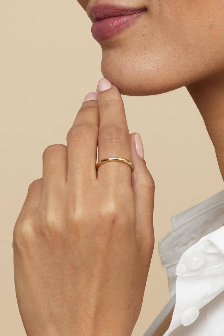 14K Gold Stackable Everything Ring, Alternate, color, Gold