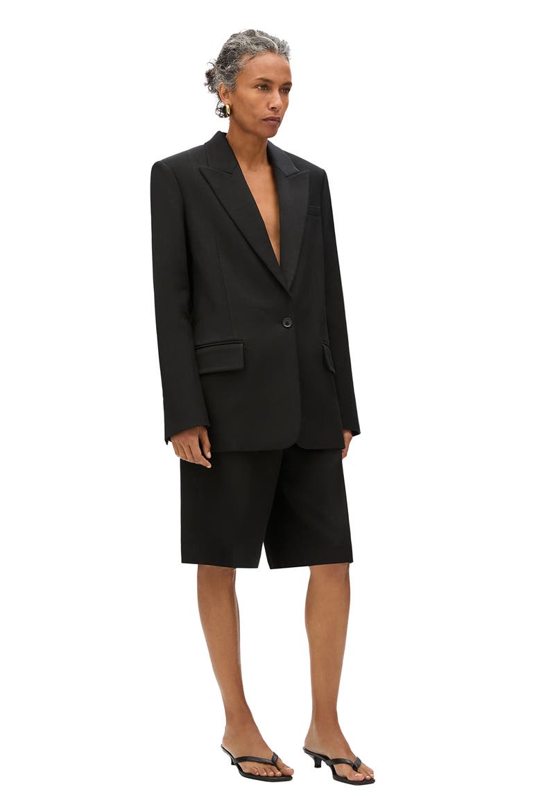 Oversized Tailored Jacket, Alternate, color, Black