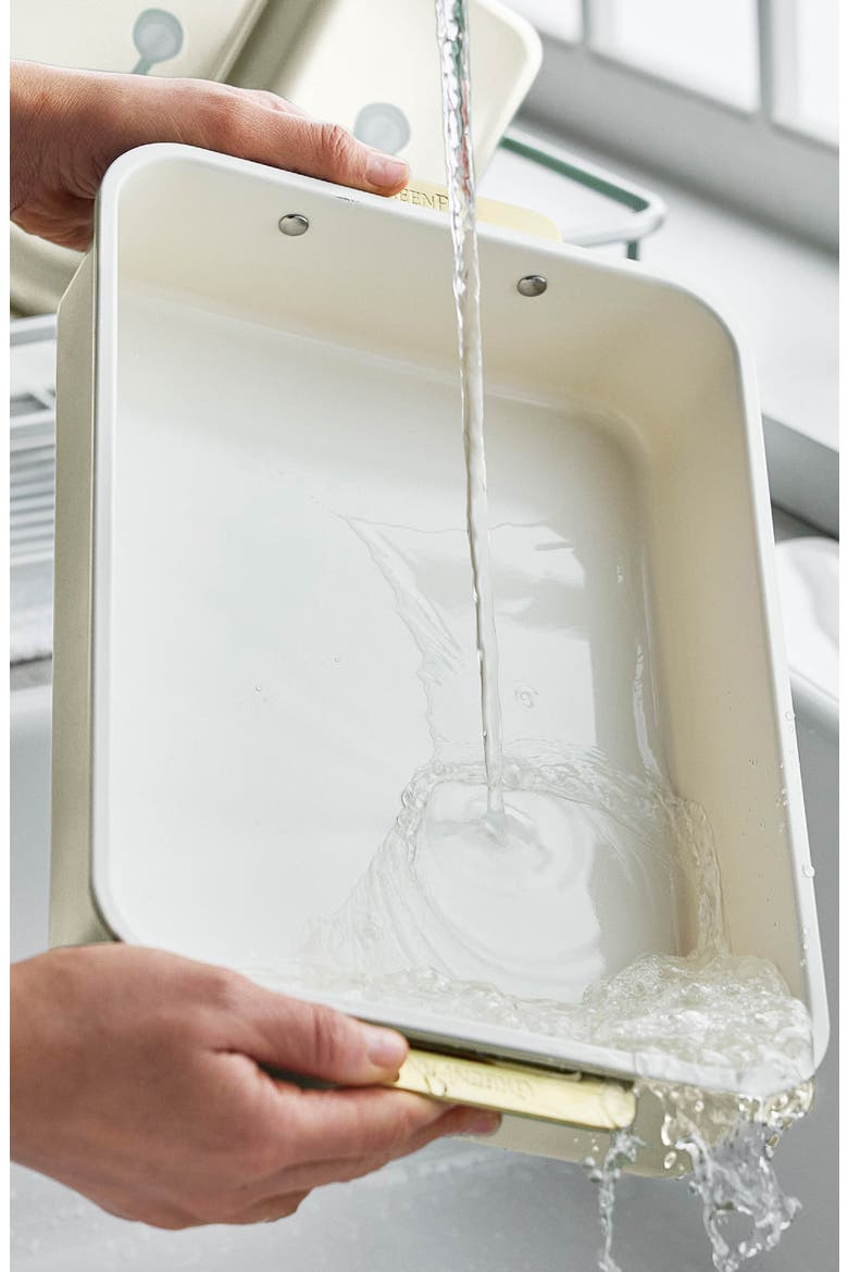 Reserve Bakeware Rectangular Cake Pan, Alternate, color, CREAM