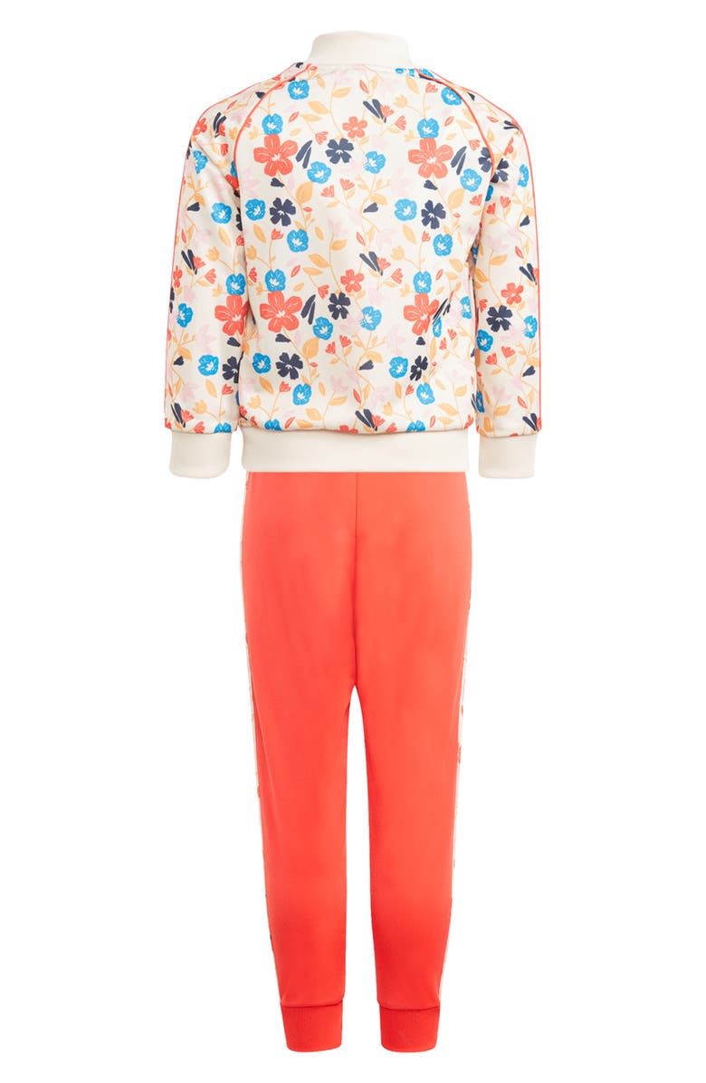adidas Kids' Floral Superstar Track Jacket & Joggers Set, Alternate, color, 