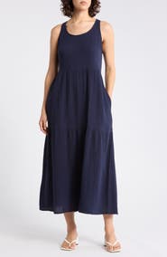 Eileen Fisher Organic Cotton Maxi Dress