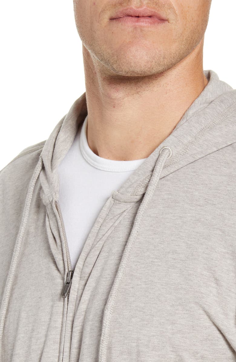 Daniel Buchler Cotton Blend Zip Hoodie, Alternate, color, 