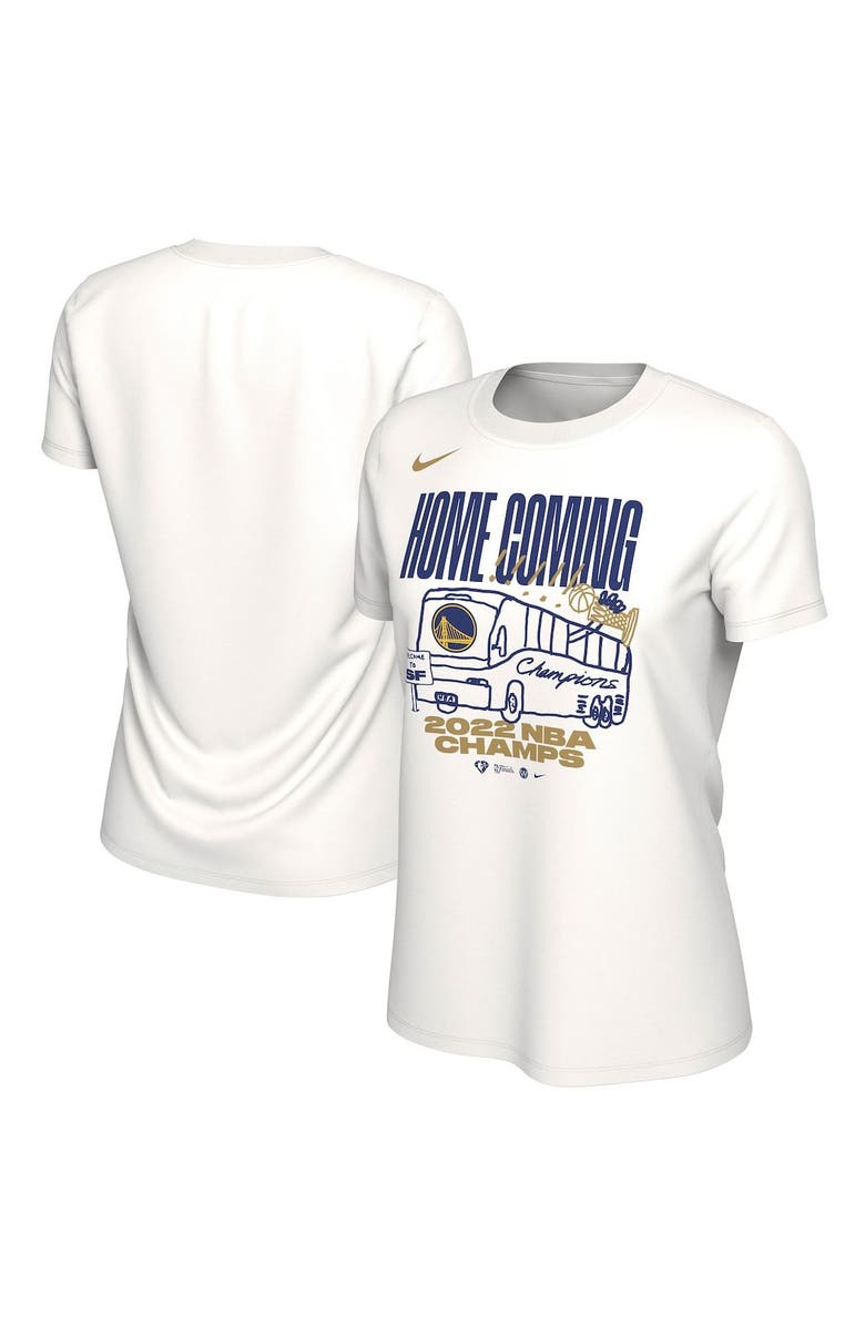 Nike Women's Nike White Golden State Warriors 2022 NBA Finals Champions Celebration Parade T-Shirt, Main, color, 