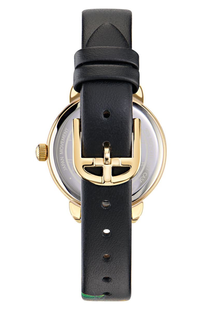 Ted Baker London Floral Watch, 14mm, Alternate, color, Black