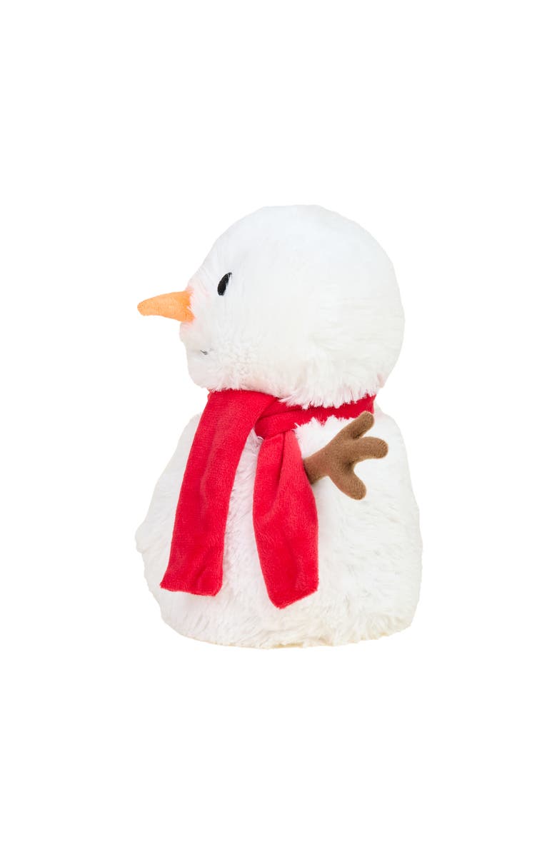 Warmies Red Scarf Snowman Plush Toy, Alternate, color, Multi Color
