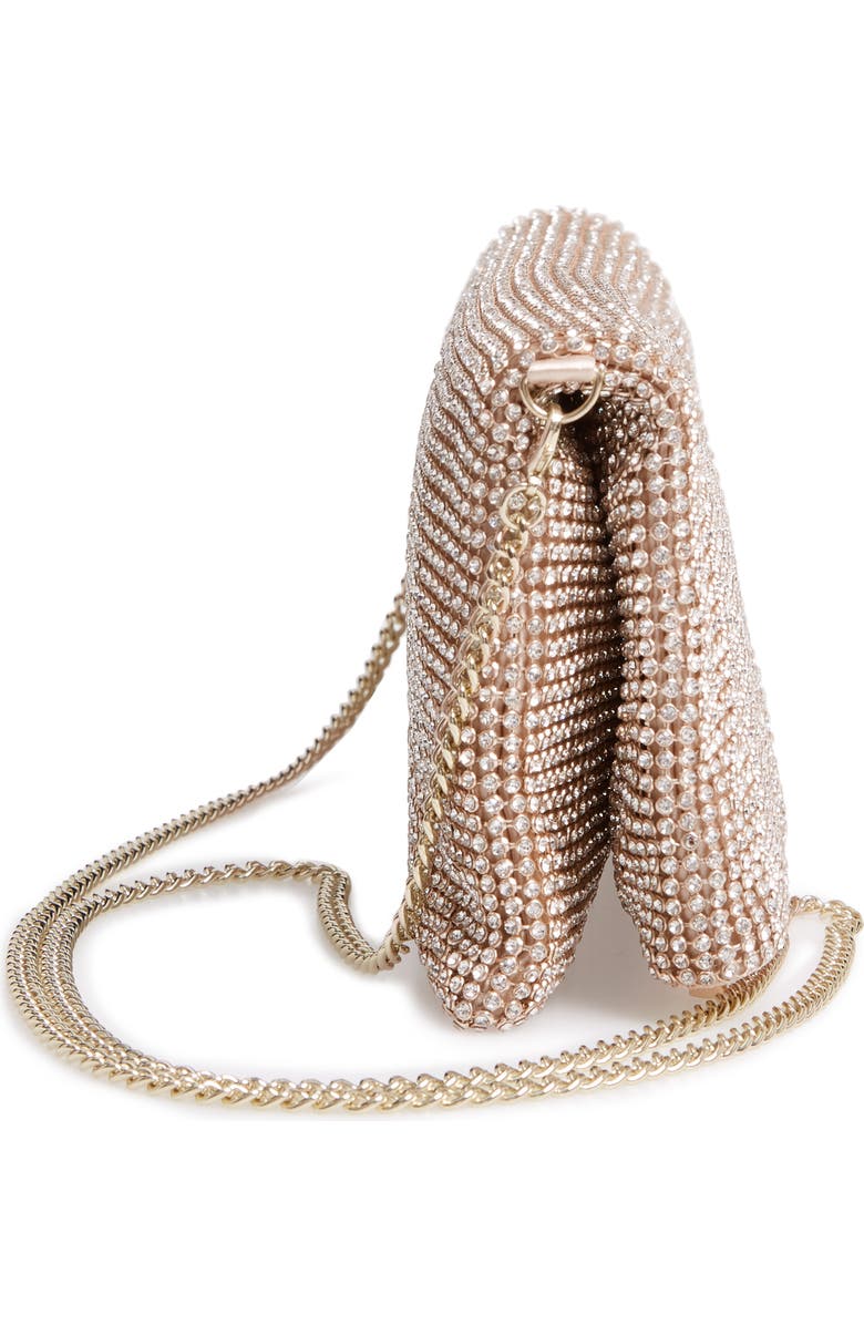 Nordstrom Crystal Mesh Foldover Clutch, Alternate, color,