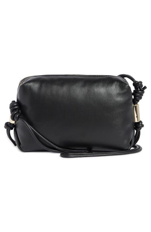 Furla Elettra Mini Leather Camera Crossbody Bag In Black